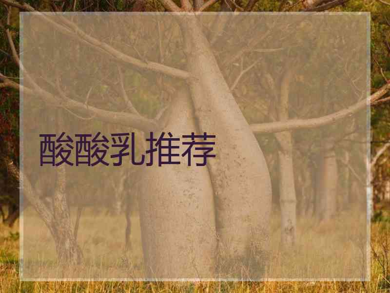 酸酸乳推荐
