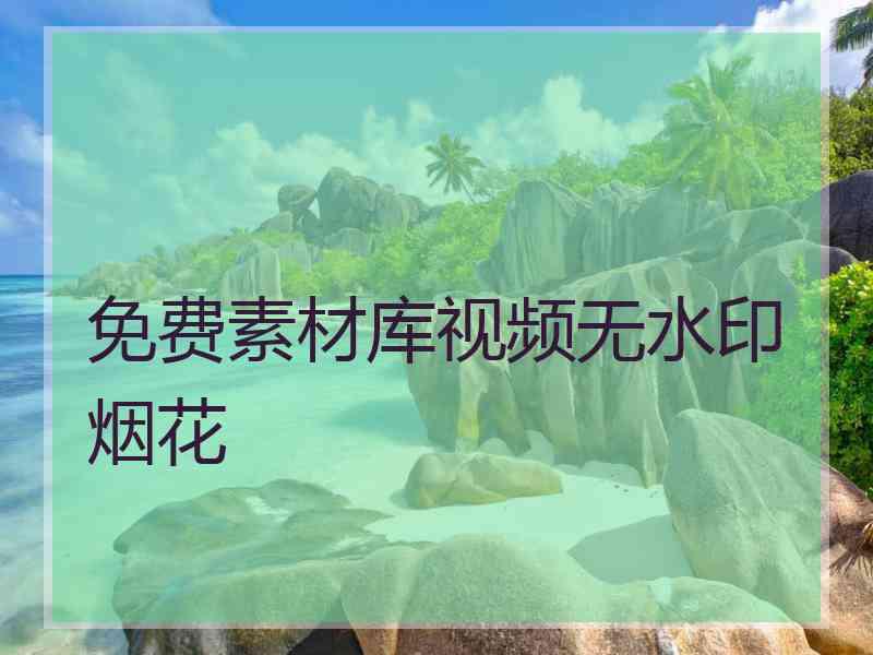 免费素材库视频无水印烟花