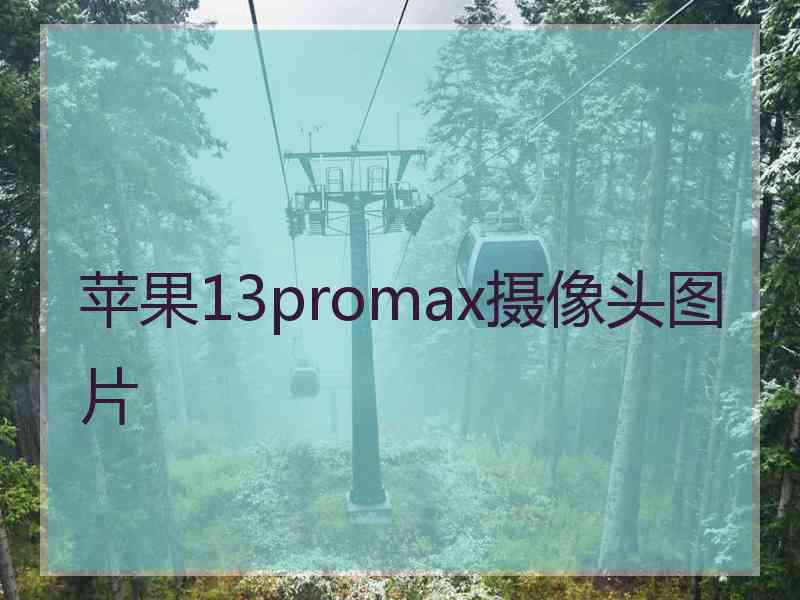 苹果13promax摄像头图片