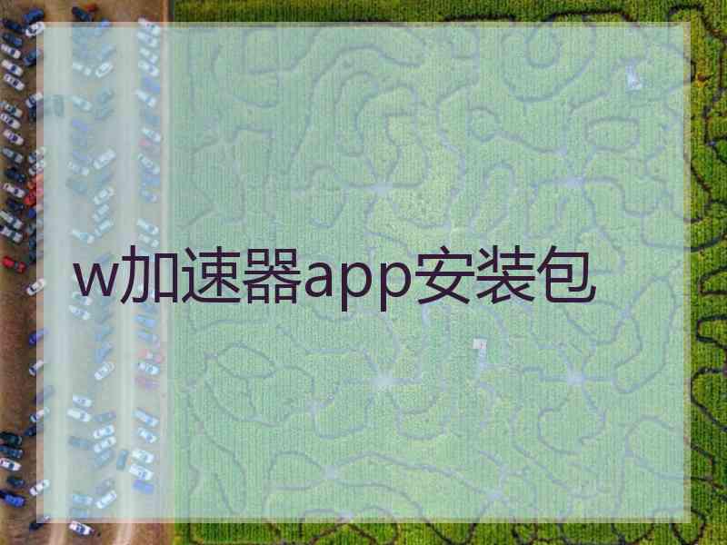 w加速器app安装包