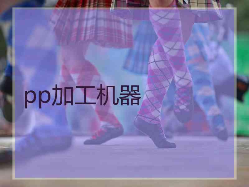 pp加工机器