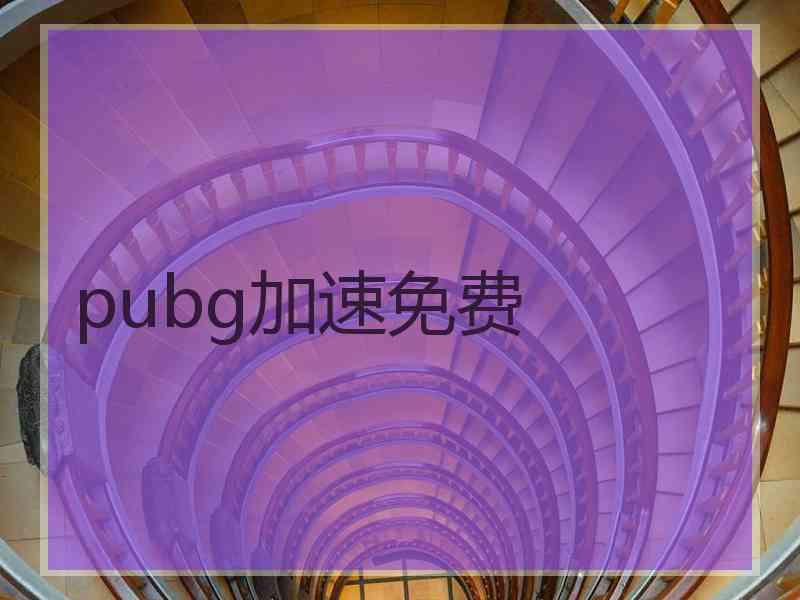 pubg加速免费