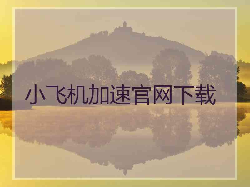 小飞机加速官网下载