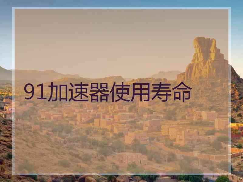 91加速器使用寿命