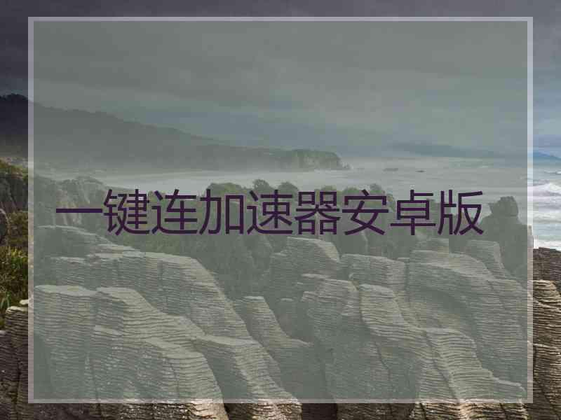 一键连加速器安卓版