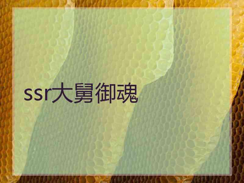 ssr大舅御魂