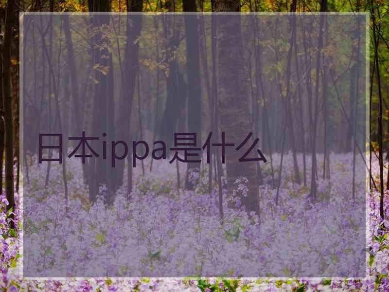 日本ippa是什么