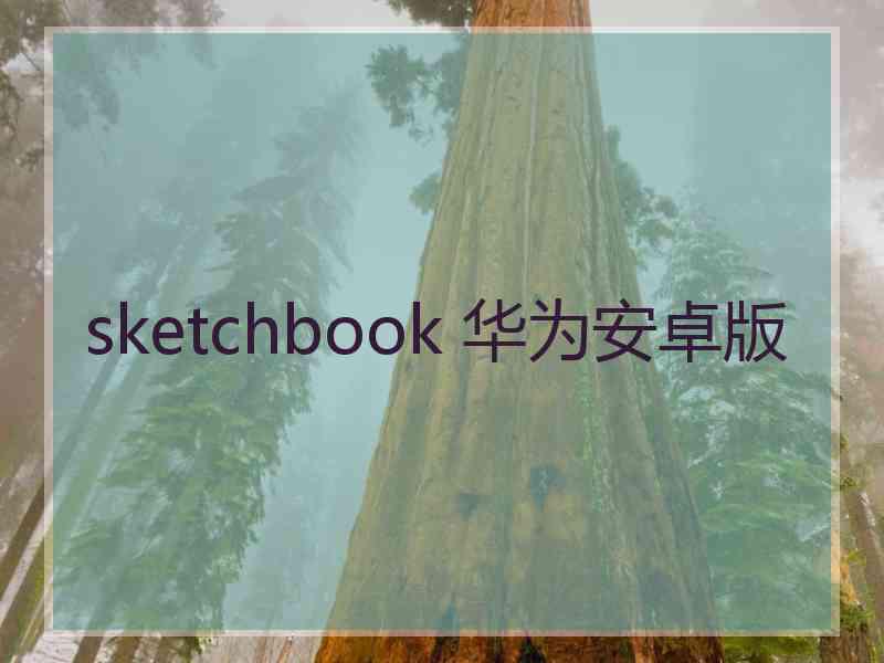 sketchbook 华为安卓版