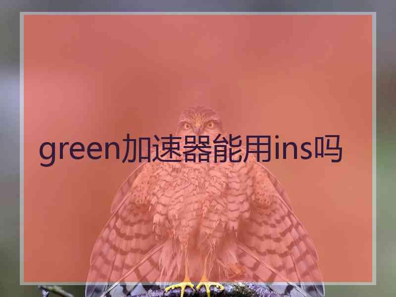 green加速器能用ins吗