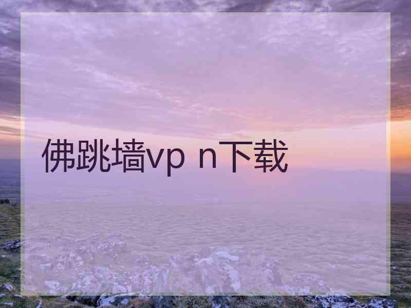 佛跳墙vp n下载