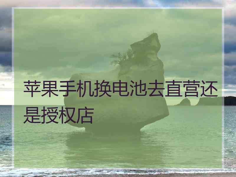 苹果手机换电池去直营还是授权店