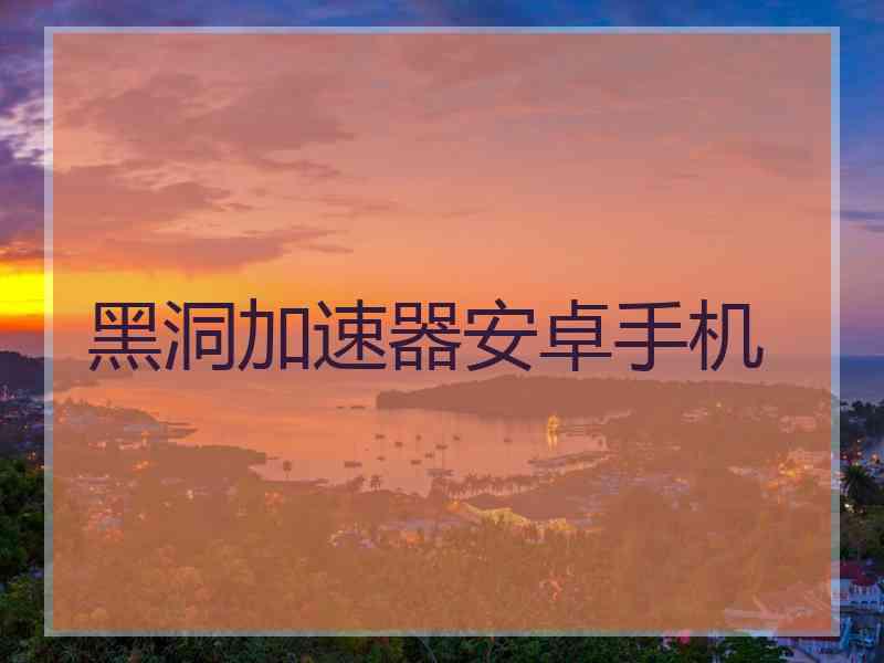 黑洞加速器安卓手机