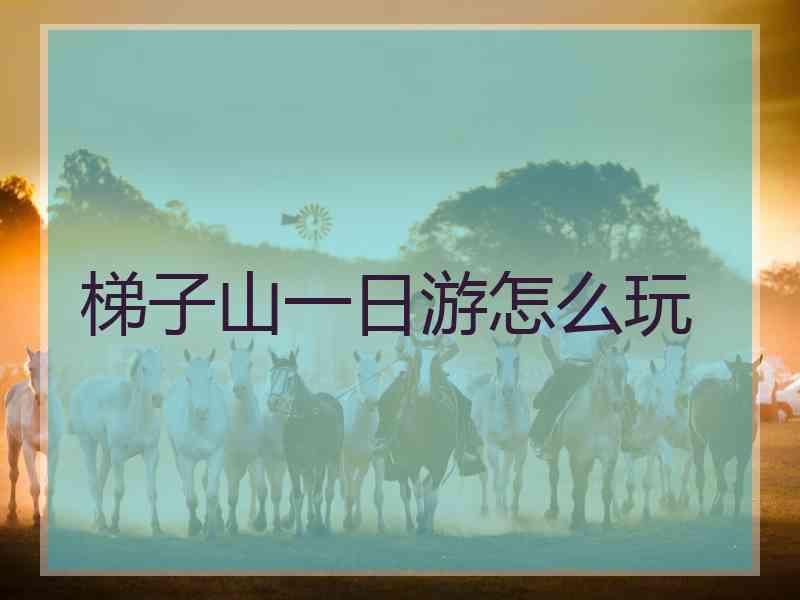 梯子山一日游怎么玩