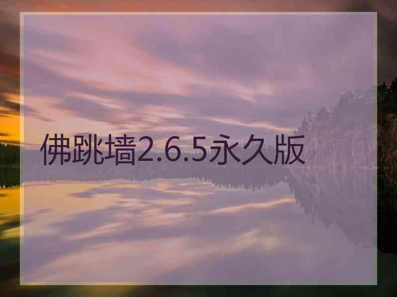 佛跳墙2.6.5永久版