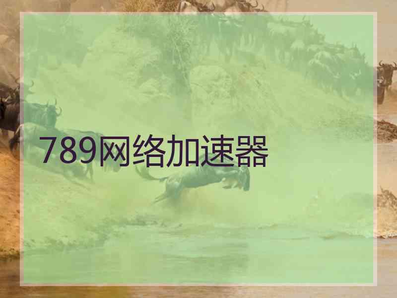 789网络加速器