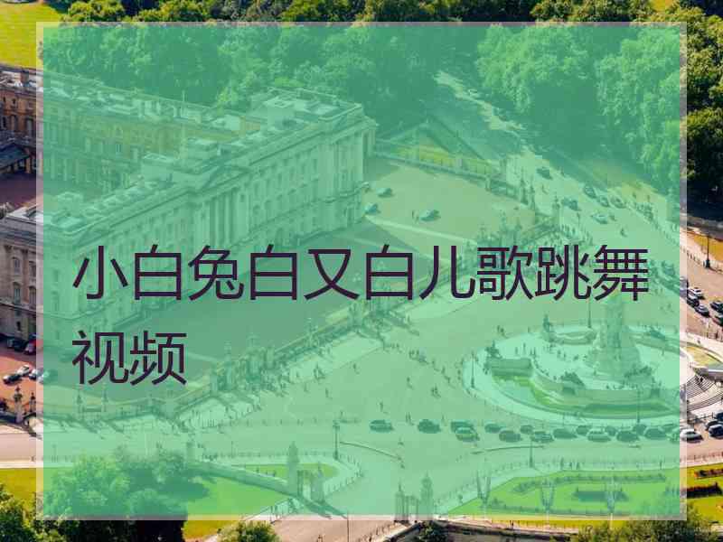 小白兔白又白儿歌跳舞视频
