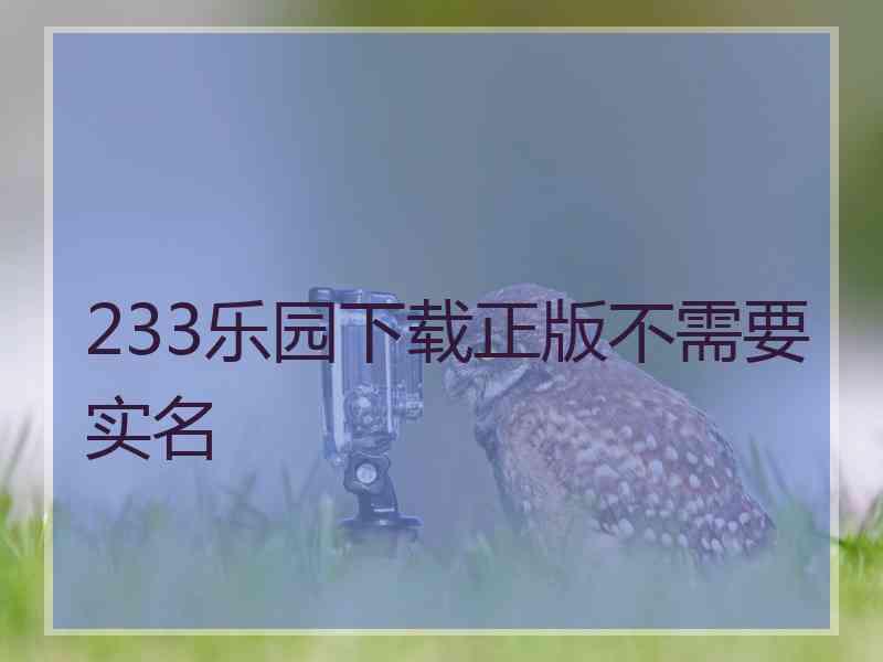 233乐园下载正版不需要实名