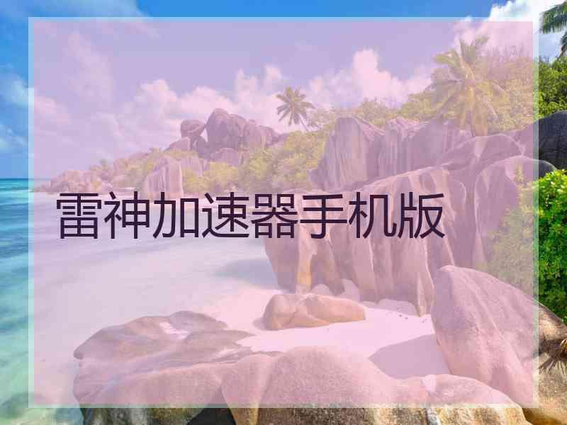 雷神加速器手机版