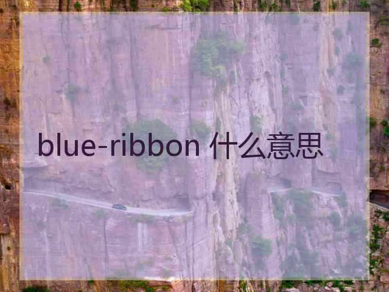 blue-ribbon 什么意思