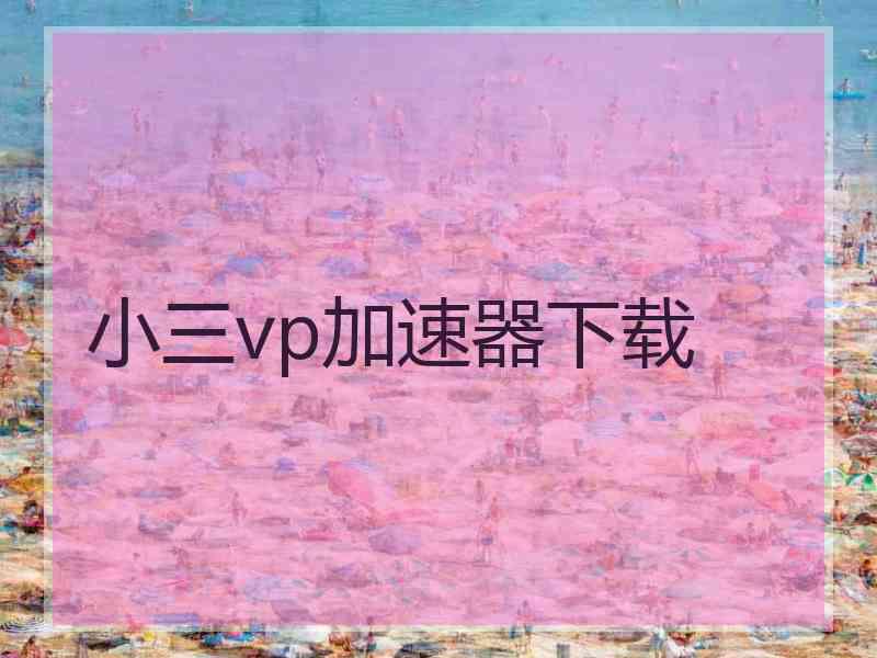 小三vp加速器下载