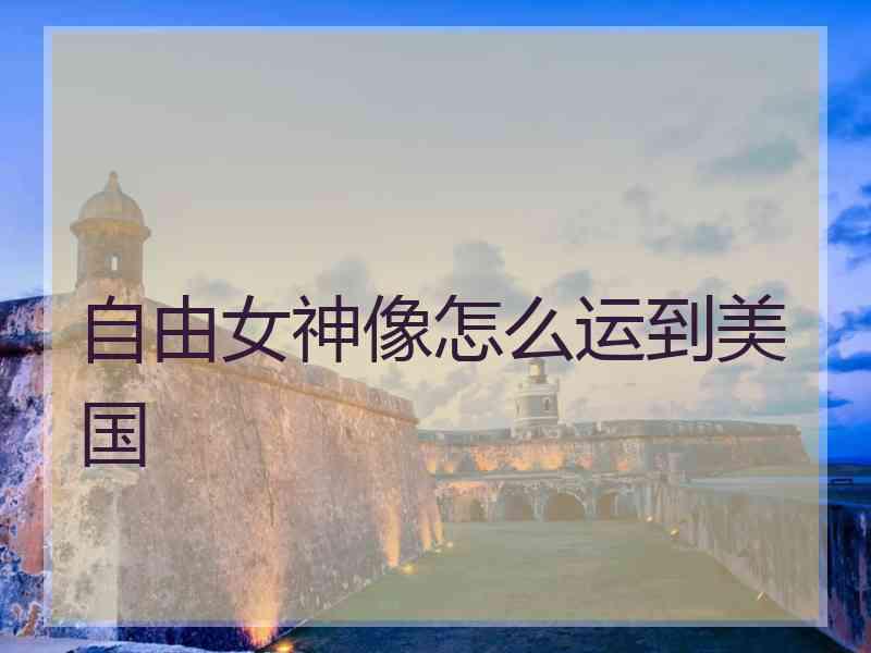 自由女神像怎么运到美国