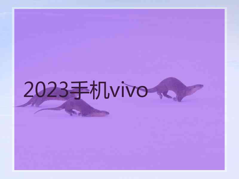 2023手机vivo