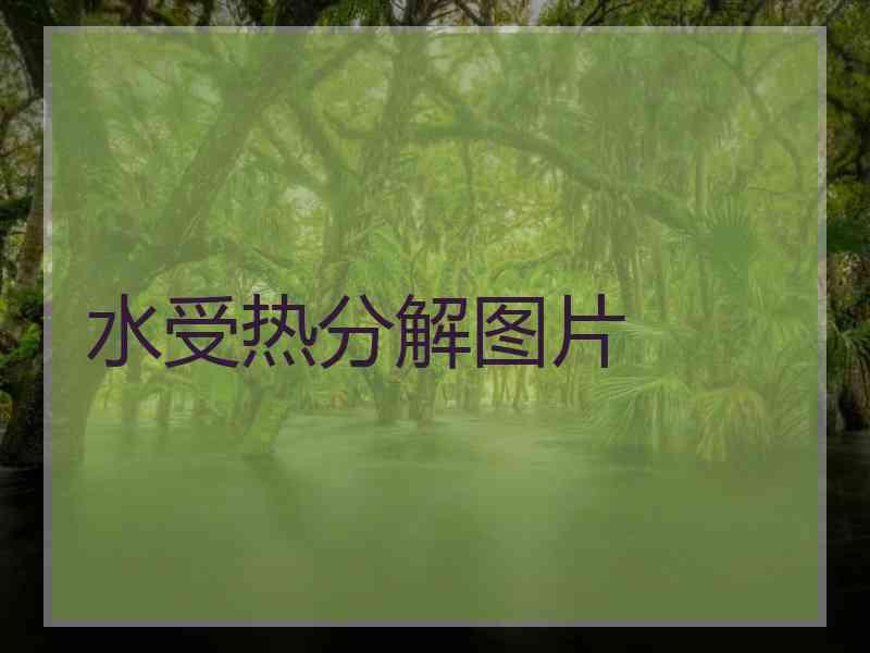 水受热分解图片