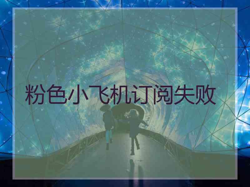 粉色小飞机订阅失败