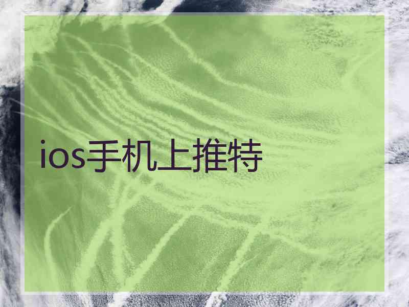 ios手机上推特