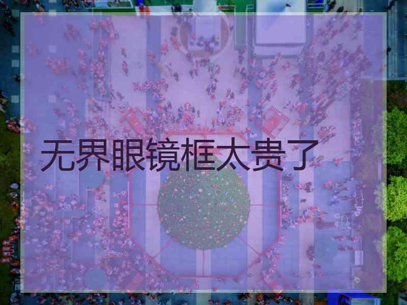 无界眼镜框太贵了