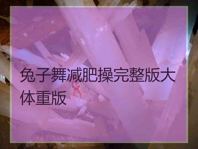 兔子舞减肥操完整版大体重版