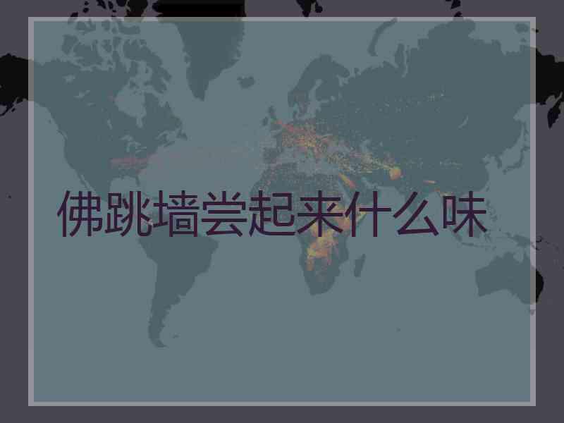 佛跳墙尝起来什么味