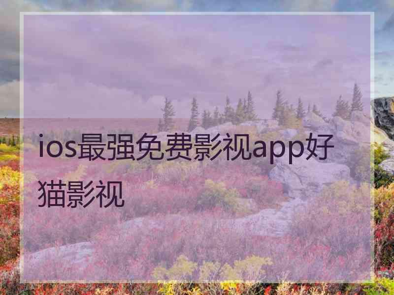 ios最强免费影视app好猫影视