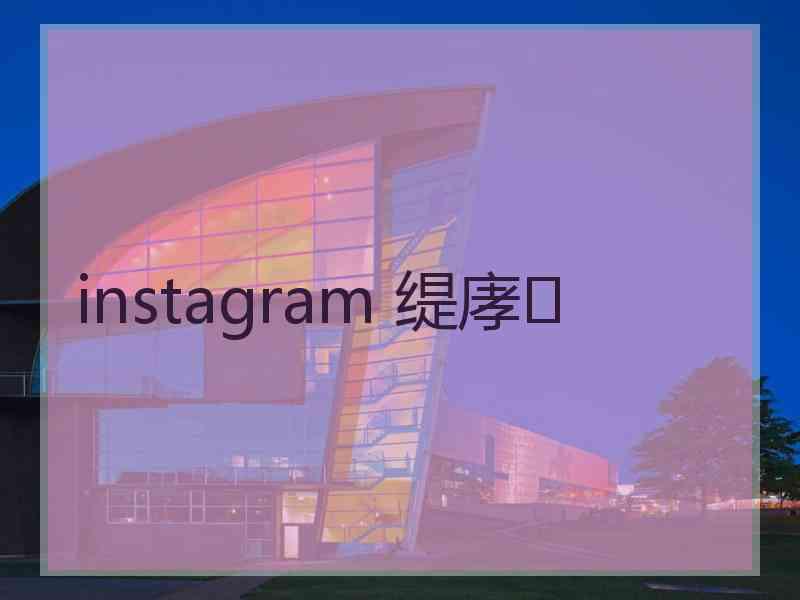 instagram 缇庨
