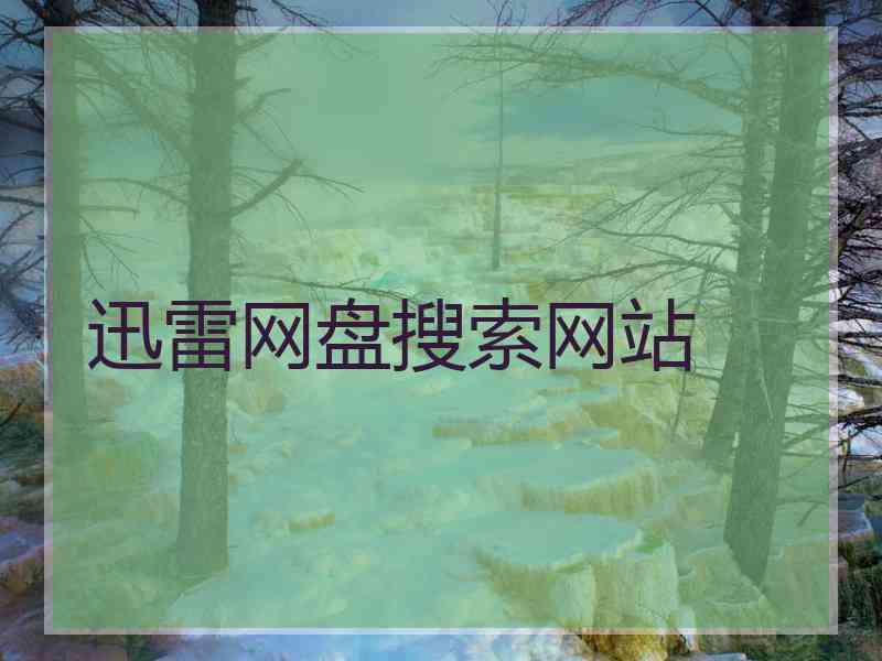 迅雷网盘搜索网站
