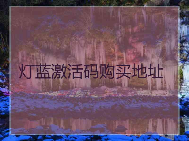 灯蓝激活码购买地址