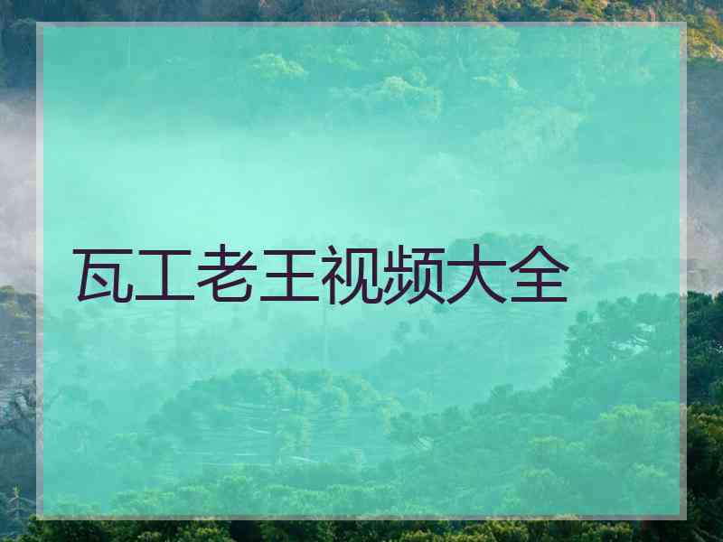 瓦工老王视频大全