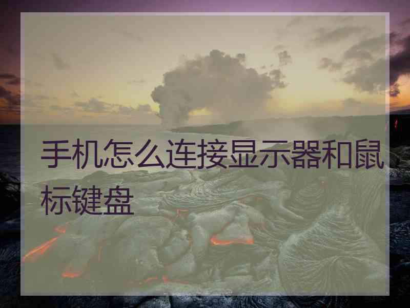 手机怎么连接显示器和鼠标键盘