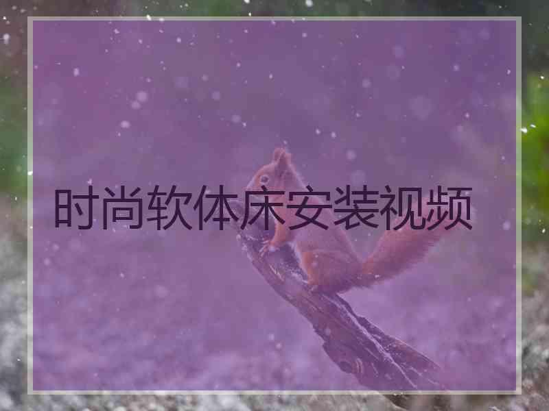时尚软体床安装视频