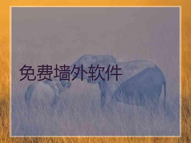 免费墙外软件