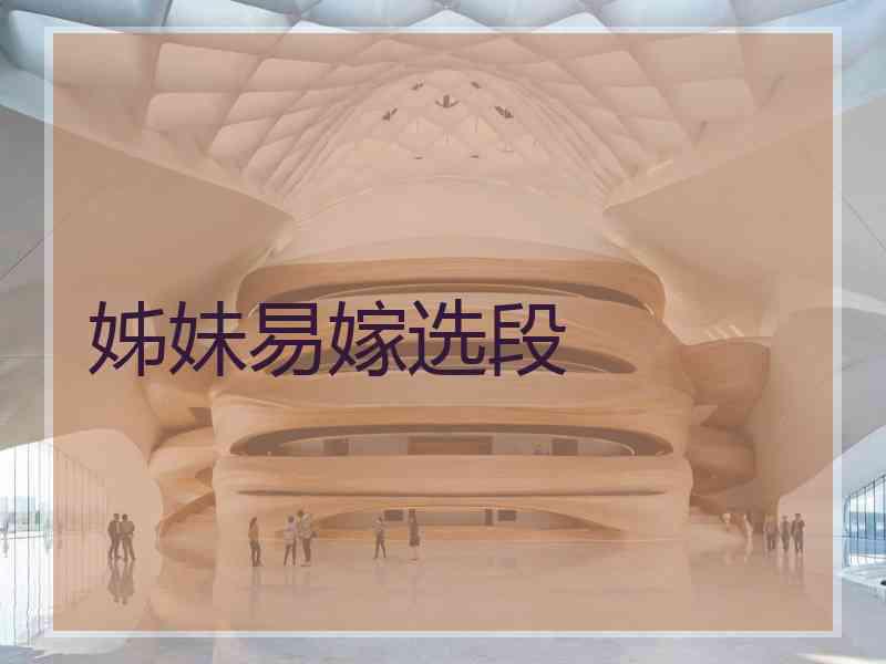 姊妹易嫁选段