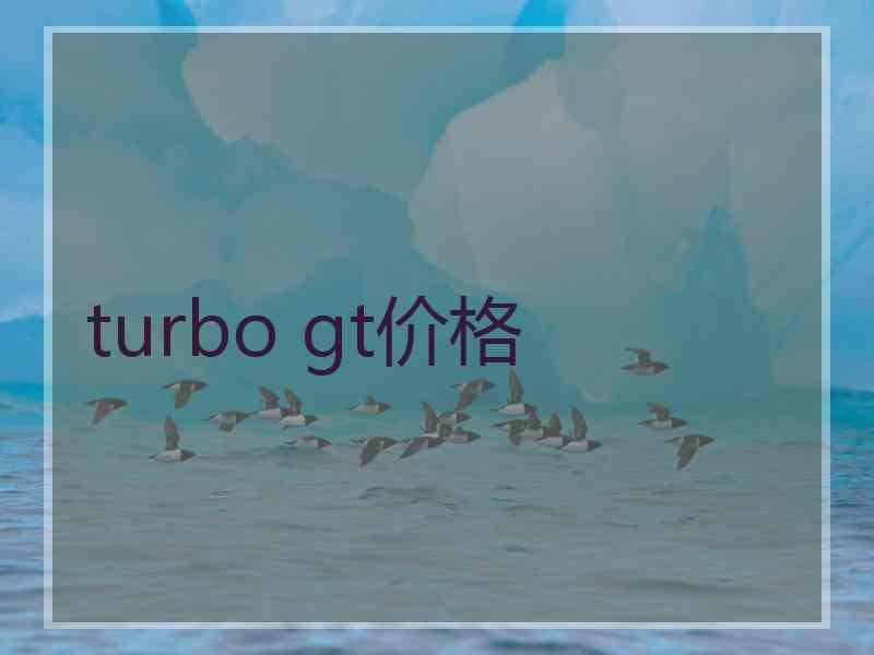 turbo gt价格