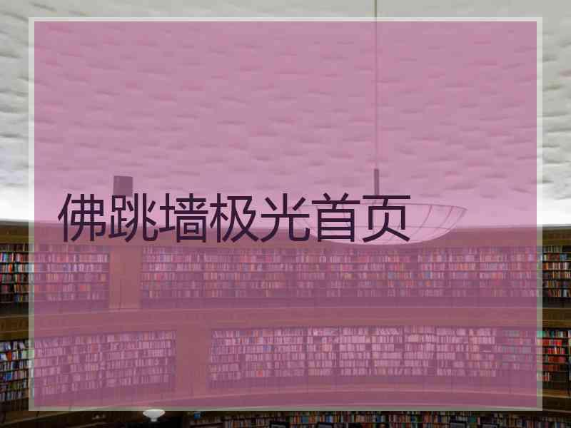 佛跳墙极光首页