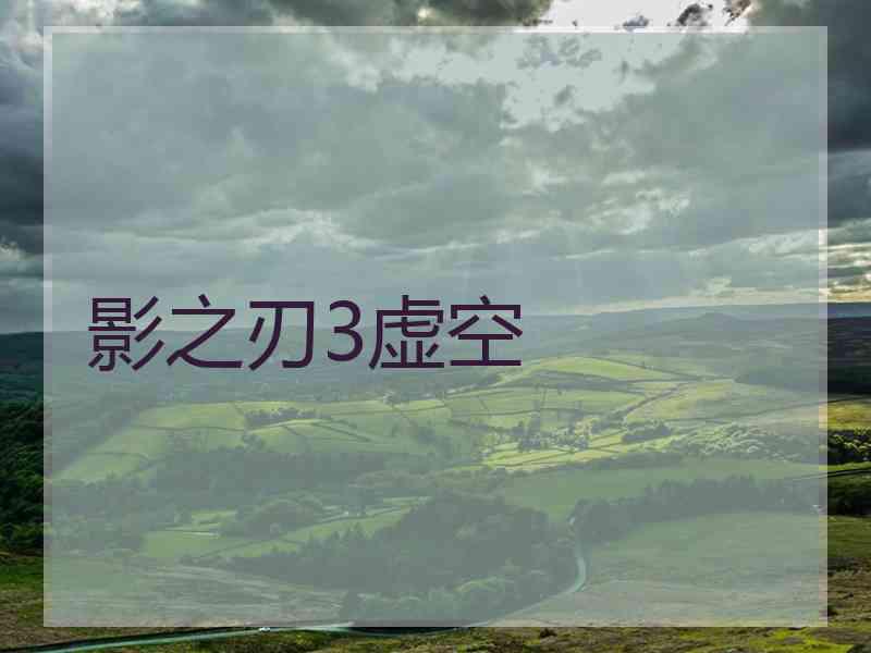 影之刃3虚空
