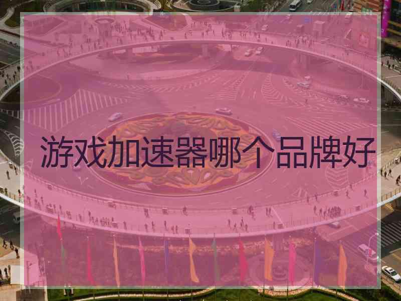 游戏加速器哪个品牌好