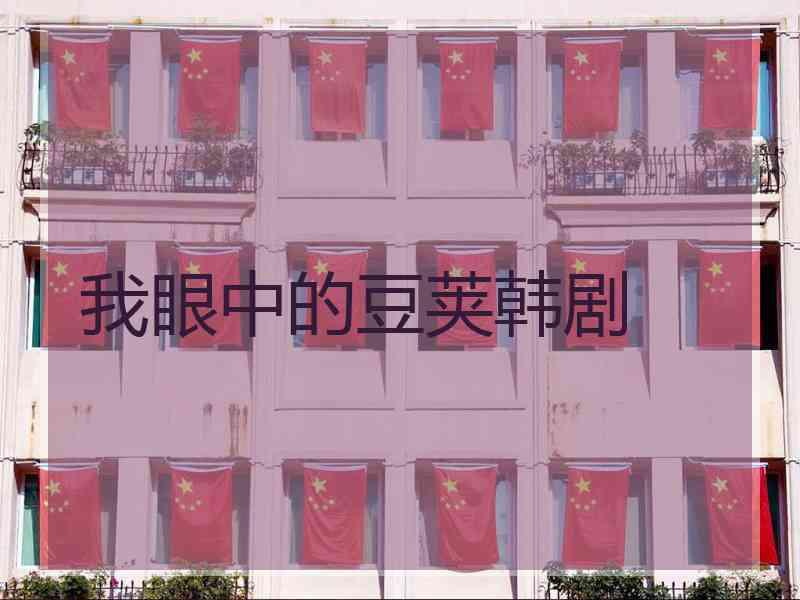 我眼中的豆荚韩剧