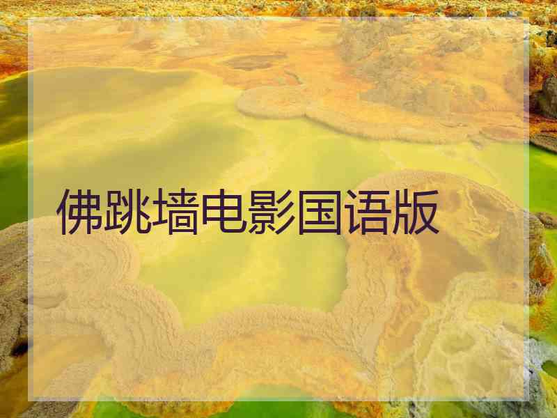 佛跳墙电影国语版