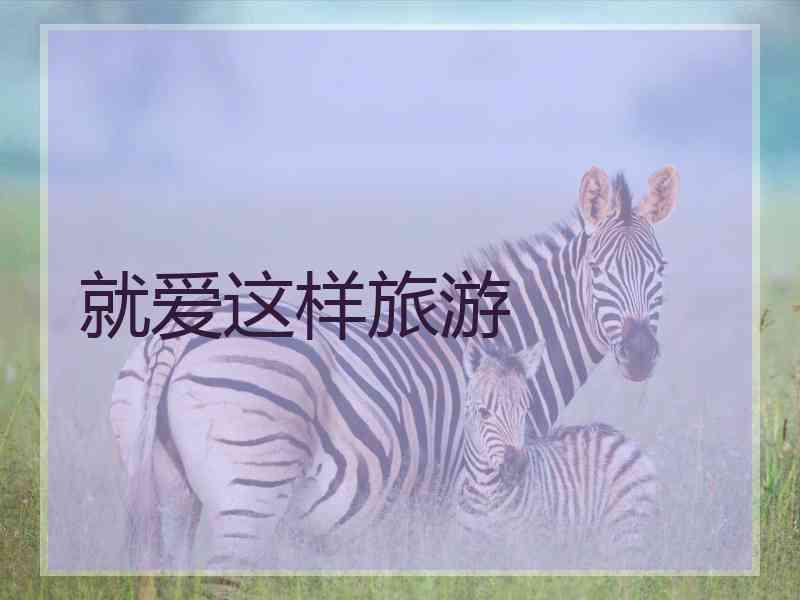 就爱这样旅游