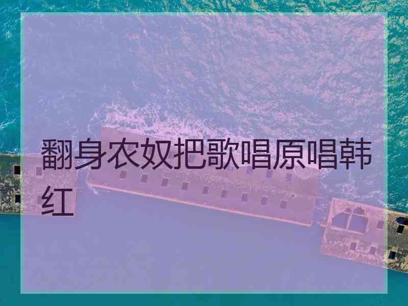 翻身农奴把歌唱原唱韩红