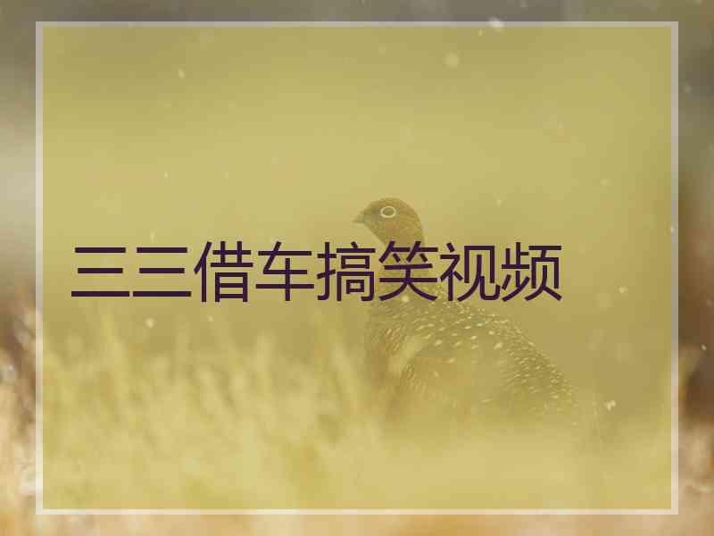 三三借车搞笑视频